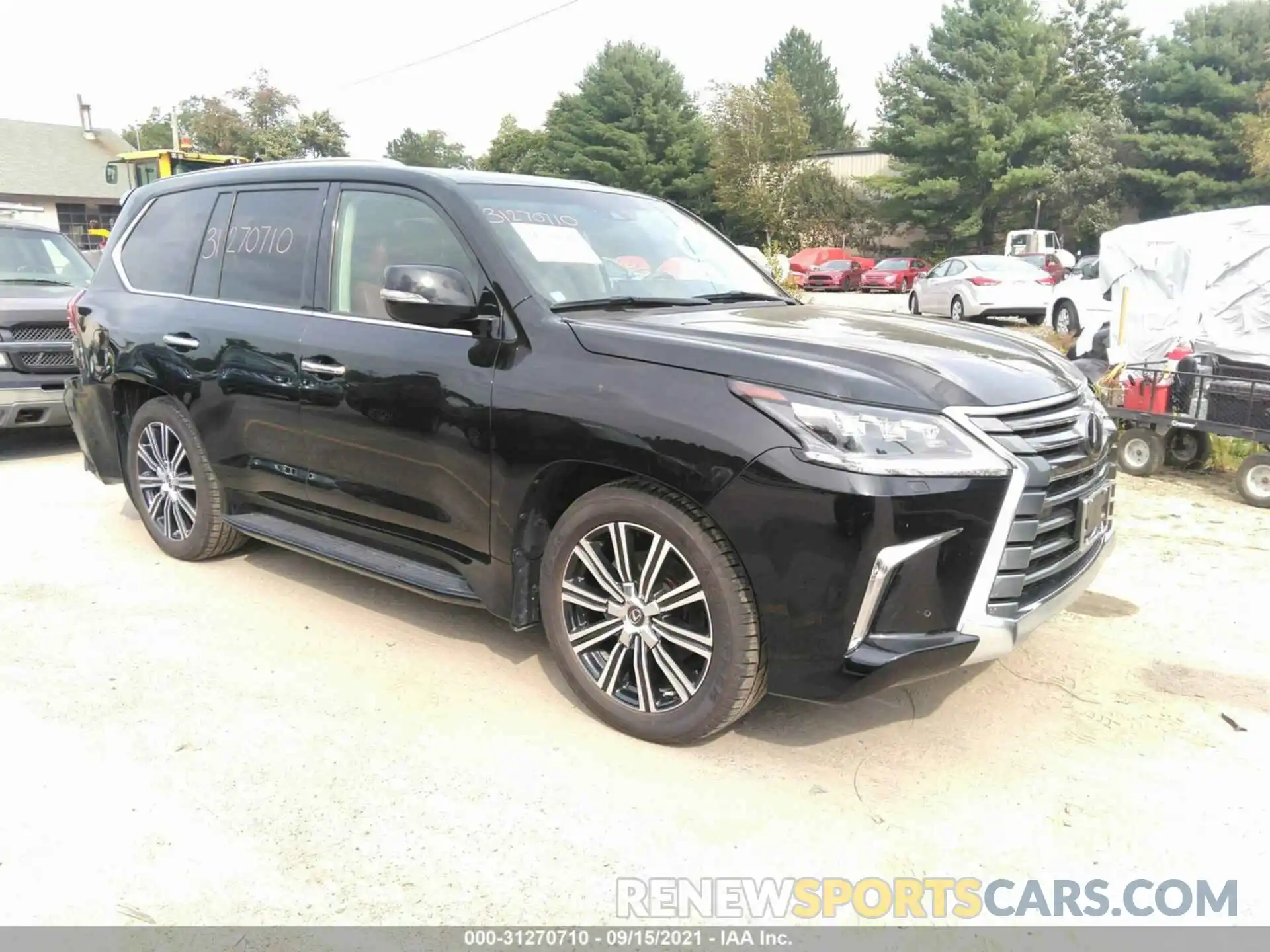 1 Photograph of a damaged car JTJDY7AXXL4319110 LEXUS LX 2020