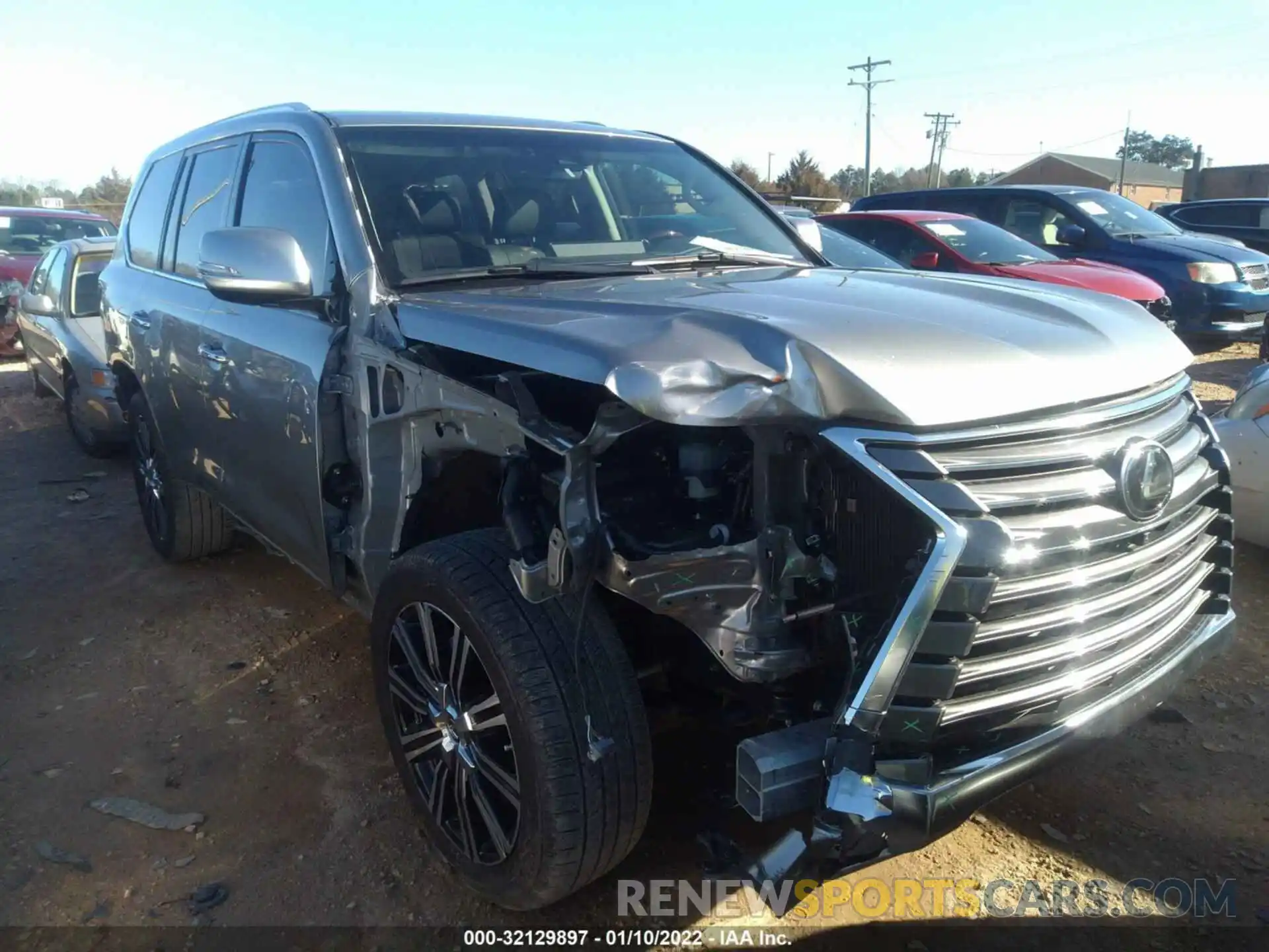 1 Photograph of a damaged car JTJDY7AX5M4334731 LEXUS LX 2021