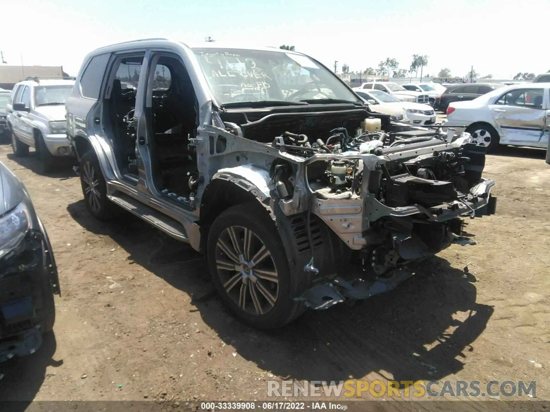 1 Photograph of a damaged car JTJDY7AX5M4337113 LEXUS LX 2021