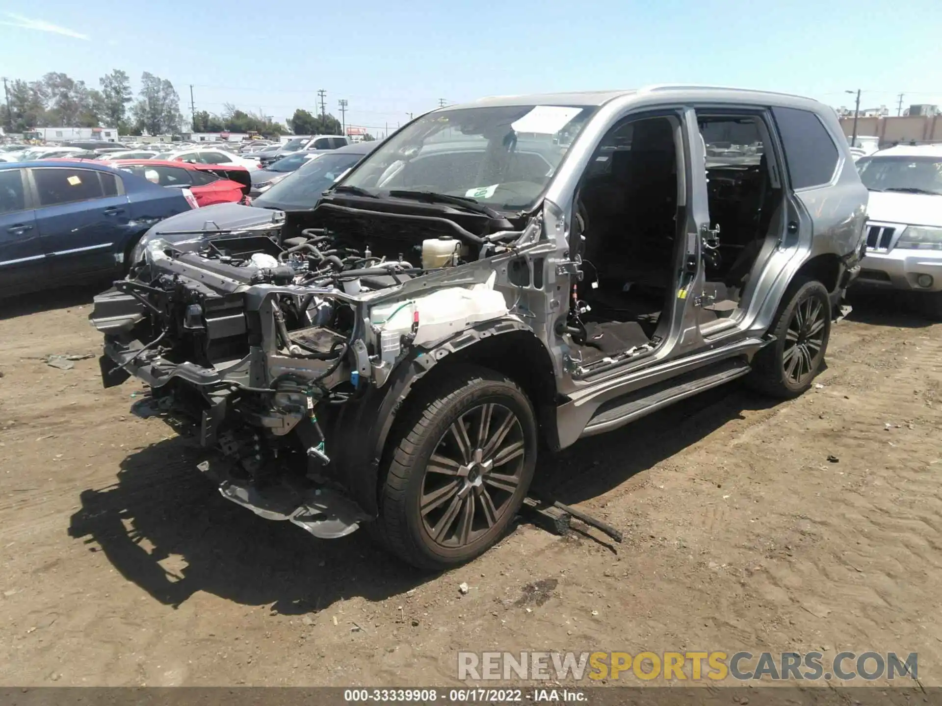 2 Photograph of a damaged car JTJDY7AX5M4337113 LEXUS LX 2021