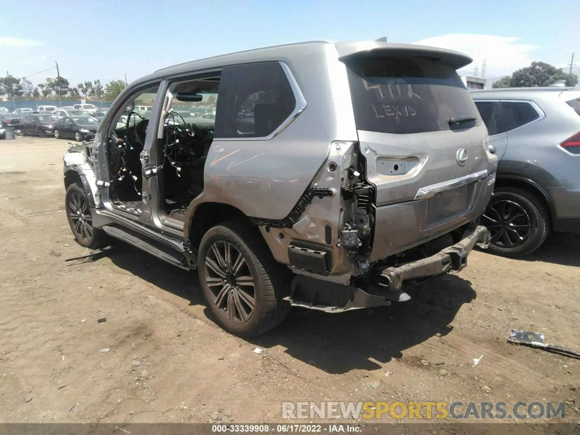 3 Photograph of a damaged car JTJDY7AX5M4337113 LEXUS LX 2021