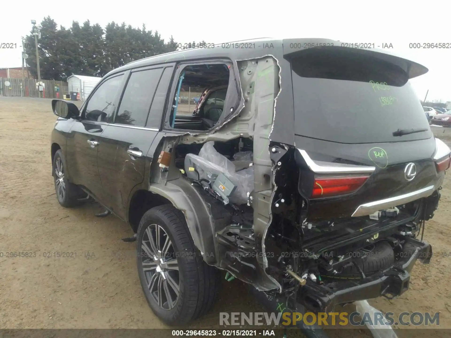 3 Photograph of a damaged car JTJDY7AX8M4336070 LEXUS LX 2021