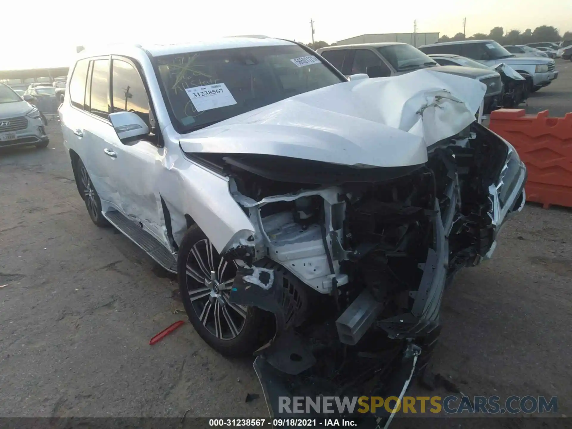 1 Photograph of a damaged car JTJFY7AX8M4334019 LEXUS LX 2021