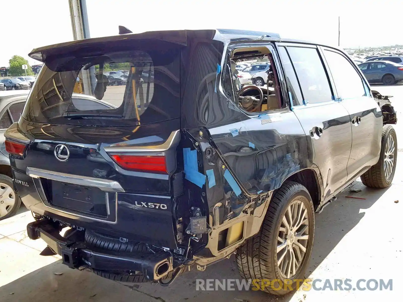 4 Photograph of a damaged car JTJHY7AX8K4289623 LEXUS LX 570 2019