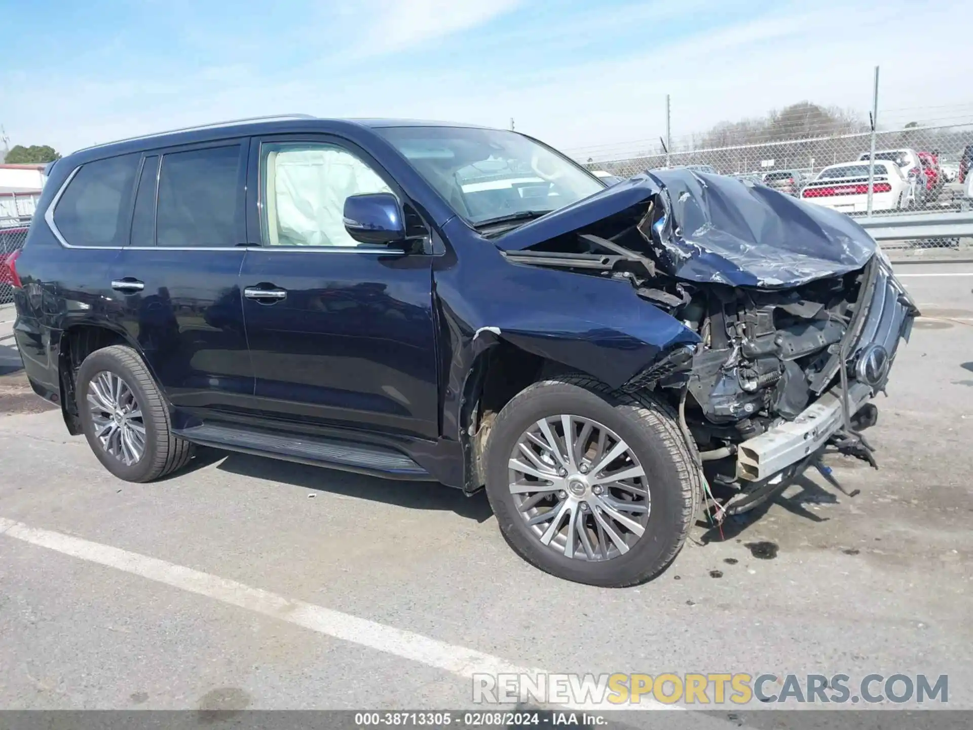 1 Photograph of a damaged car JTJDY7AX0M4339545 LEXUS LX 570 2021