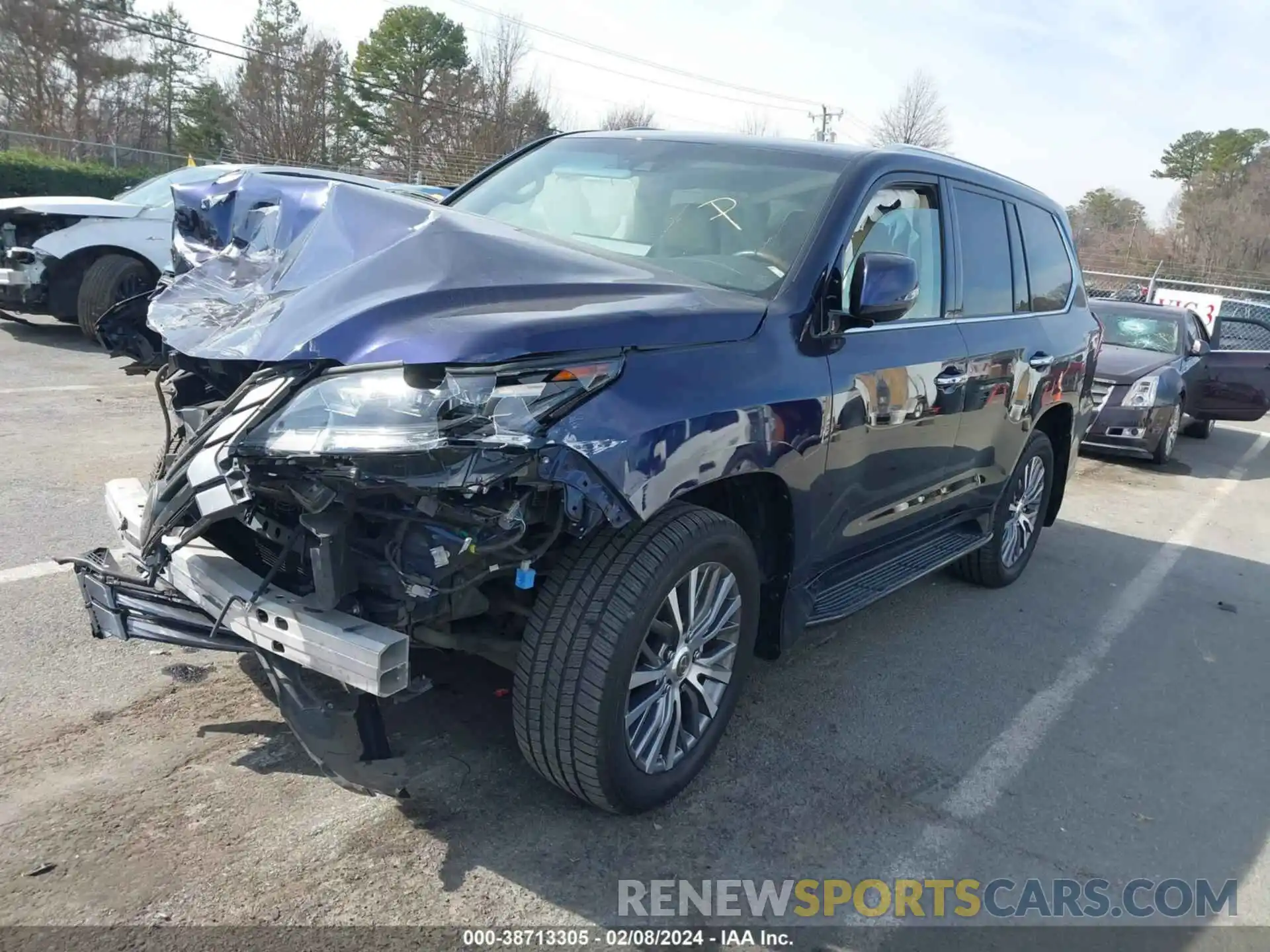 2 Photograph of a damaged car JTJDY7AX0M4339545 LEXUS LX 570 2021