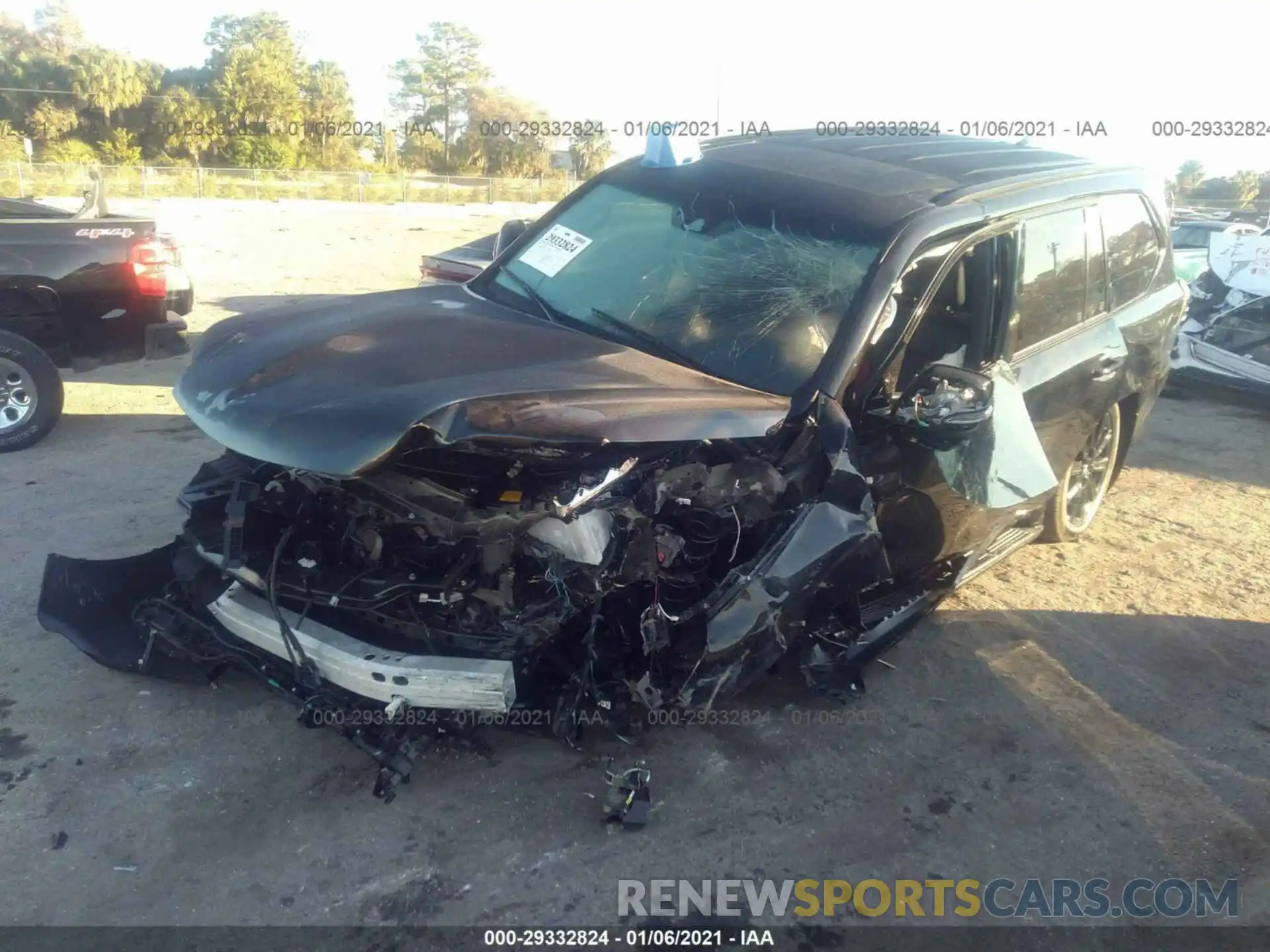 2 Photograph of a damaged car JTJDY7AX9M4338653 LEXUS LX 570 2021