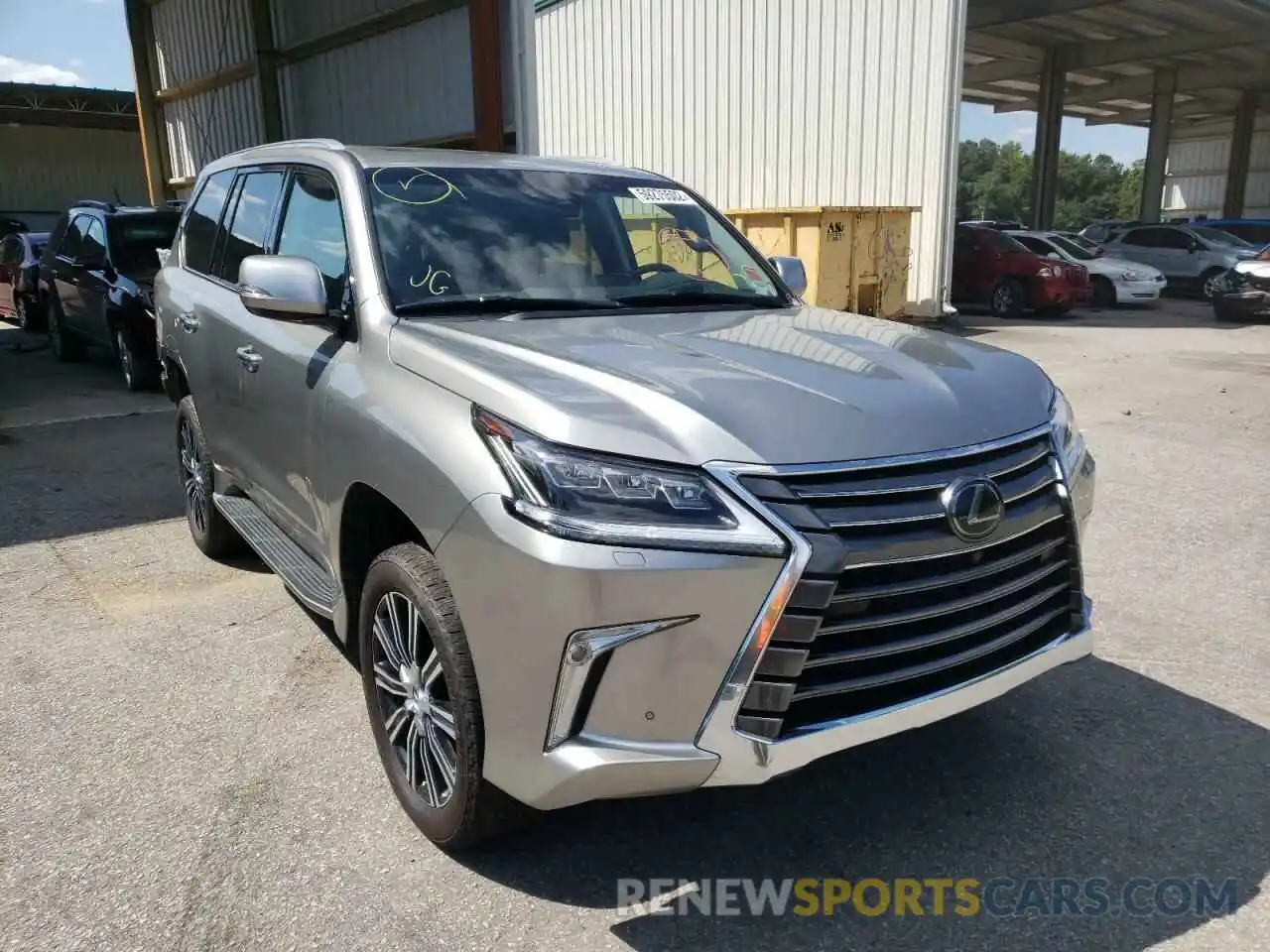 1 Photograph of a damaged car JTJHY7AX2K4294364 LEXUS LX570 2019