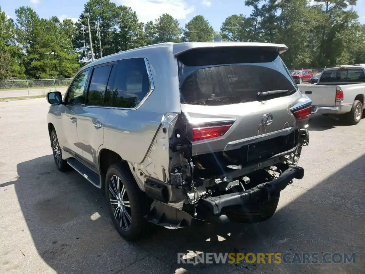 3 Photograph of a damaged car JTJHY7AX2K4294364 LEXUS LX570 2019