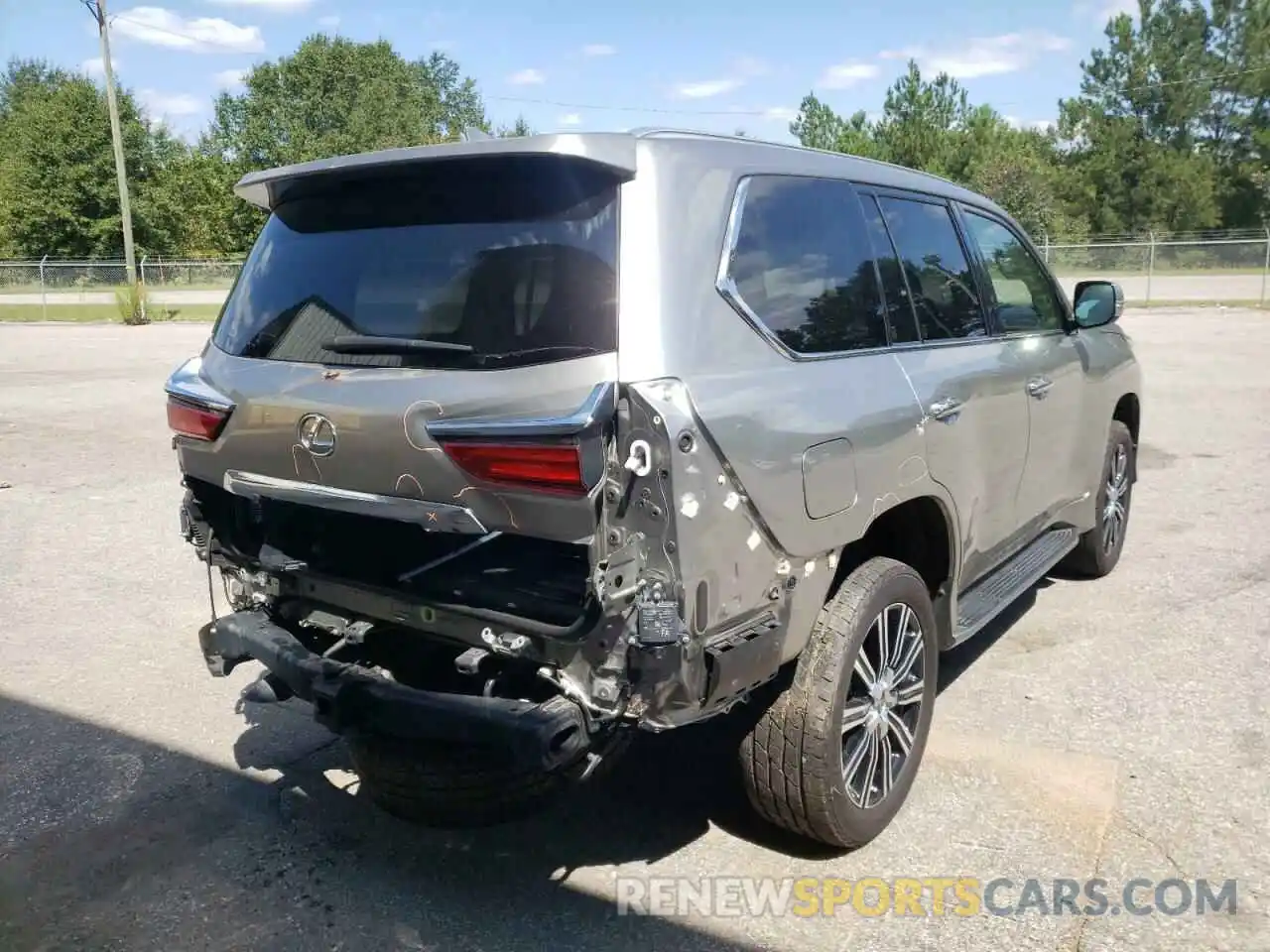 4 Photograph of a damaged car JTJHY7AX2K4294364 LEXUS LX570 2019