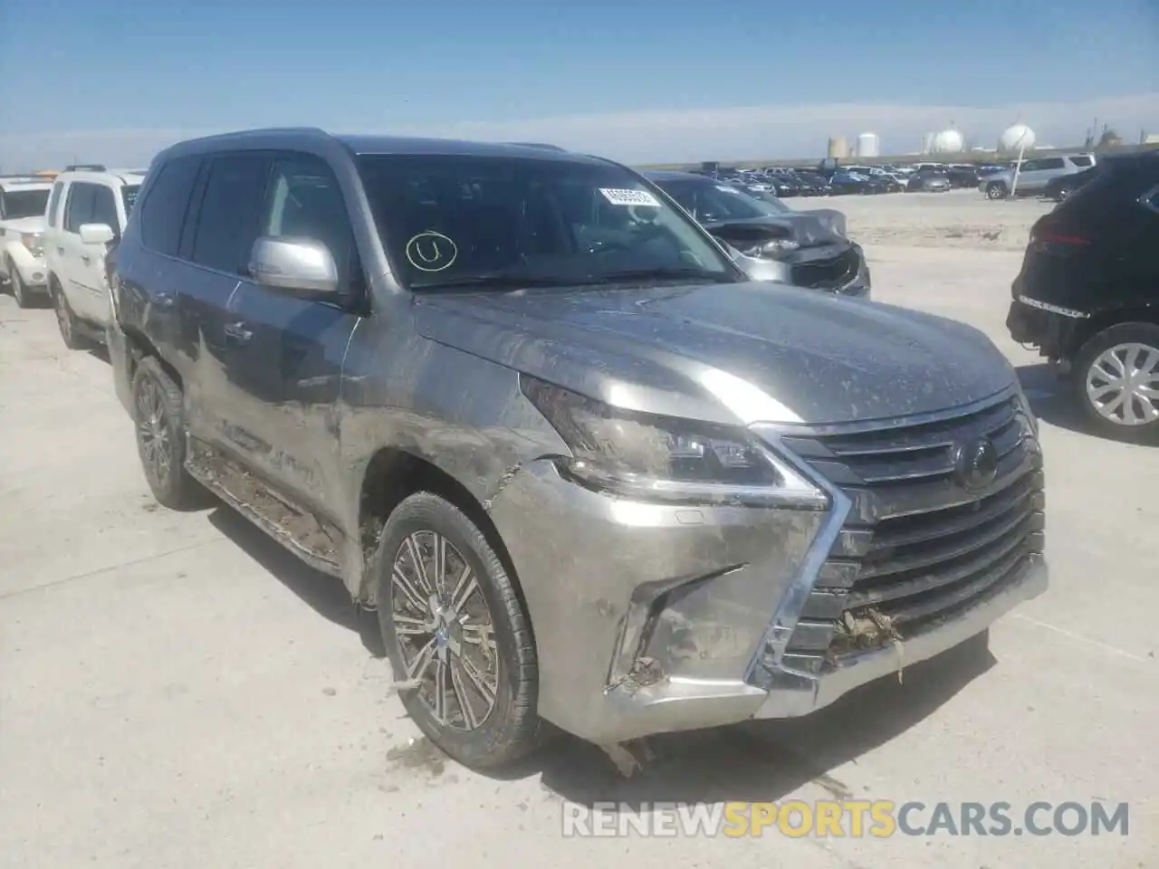 1 Photograph of a damaged car JTJHY7AX3K4295233 LEXUS LX570 2019