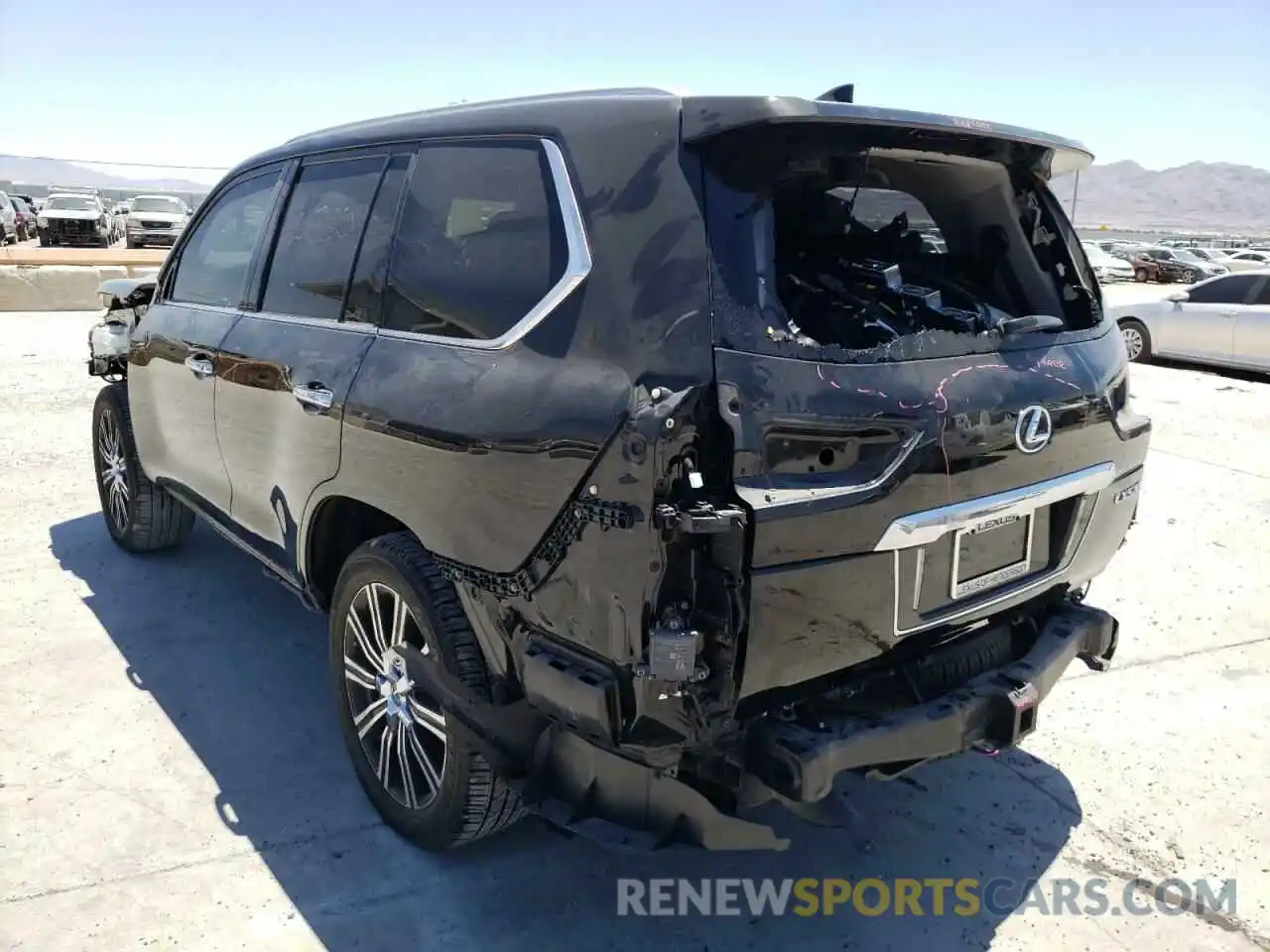 3 Photograph of a damaged car JTJHY7AX5K4283312 LEXUS LX570 2019