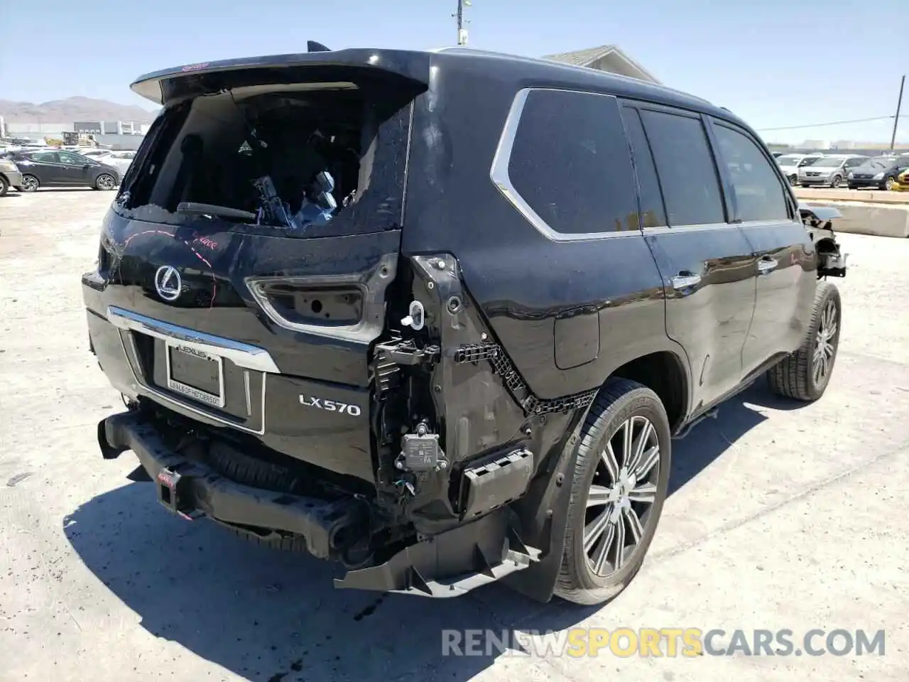 4 Photograph of a damaged car JTJHY7AX5K4283312 LEXUS LX570 2019