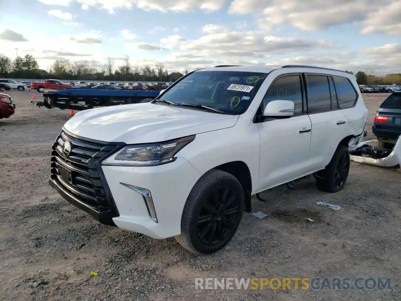 2 Photograph of a damaged car JTJHY7AX5K4305518 LEXUS LX570 2019