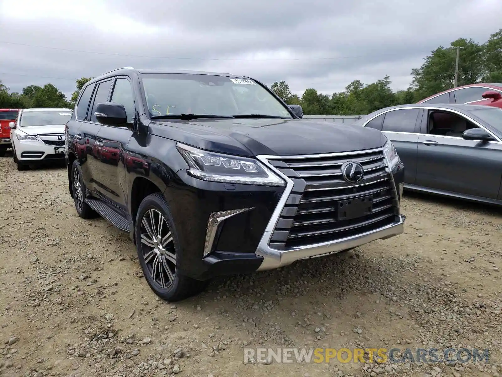 1 Photograph of a damaged car JTJHY7AX7K4282632 LEXUS LX570 2019