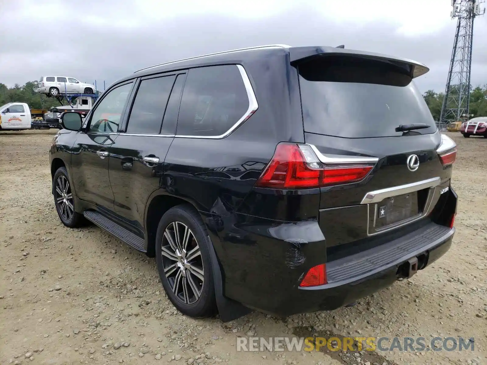 3 Photograph of a damaged car JTJHY7AX7K4282632 LEXUS LX570 2019