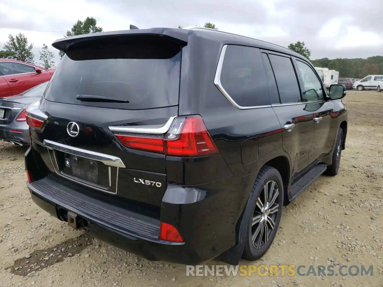 4 Photograph of a damaged car JTJHY7AX7K4282632 LEXUS LX570 2019