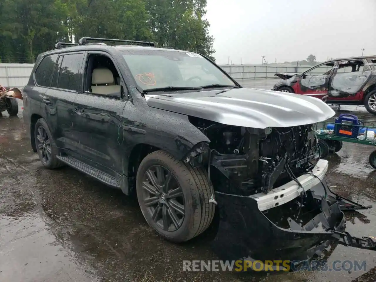 1 Photograph of a damaged car JTJHY7AX7K4298457 LEXUS LX570 2019