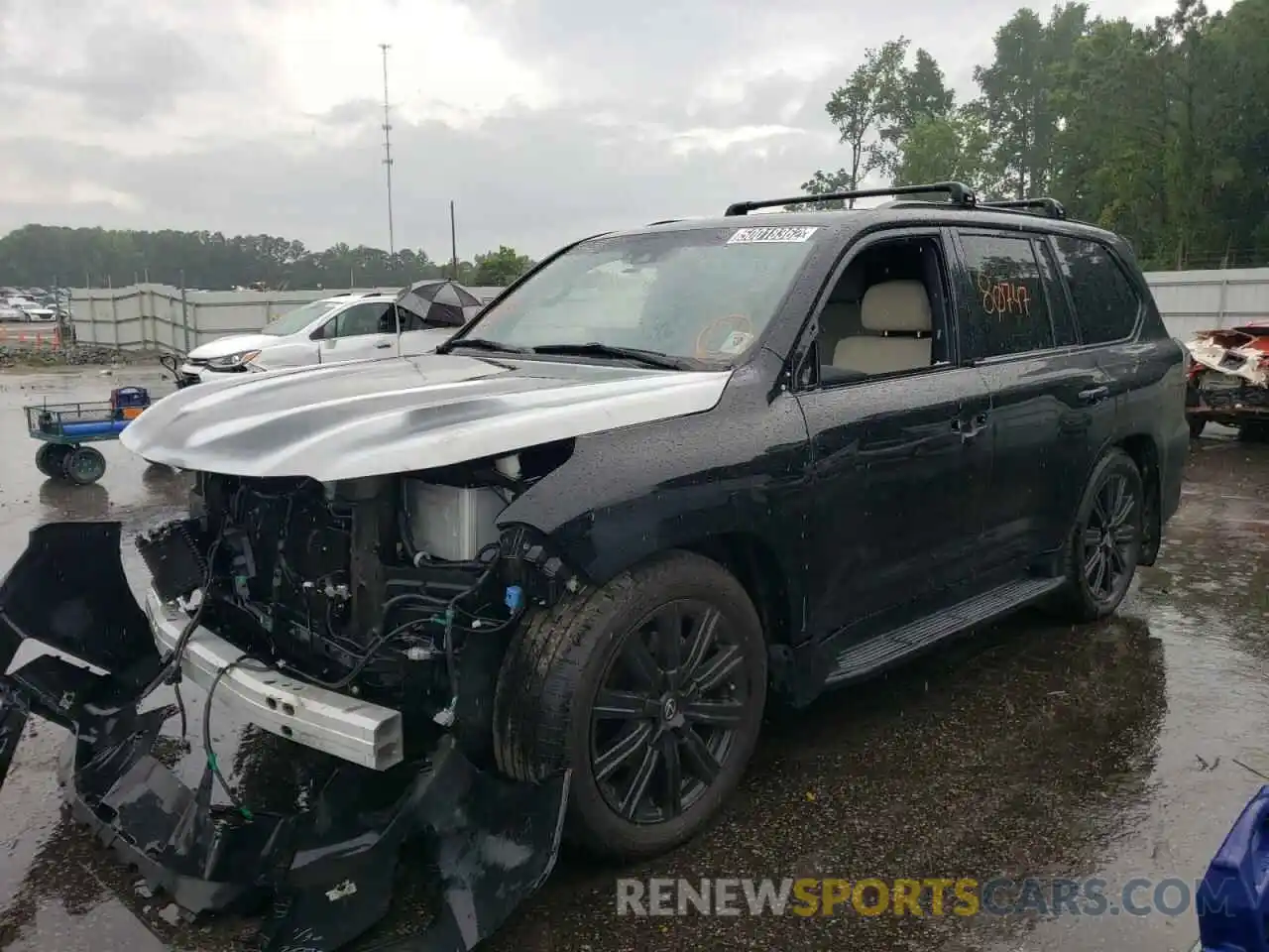 2 Photograph of a damaged car JTJHY7AX7K4298457 LEXUS LX570 2019