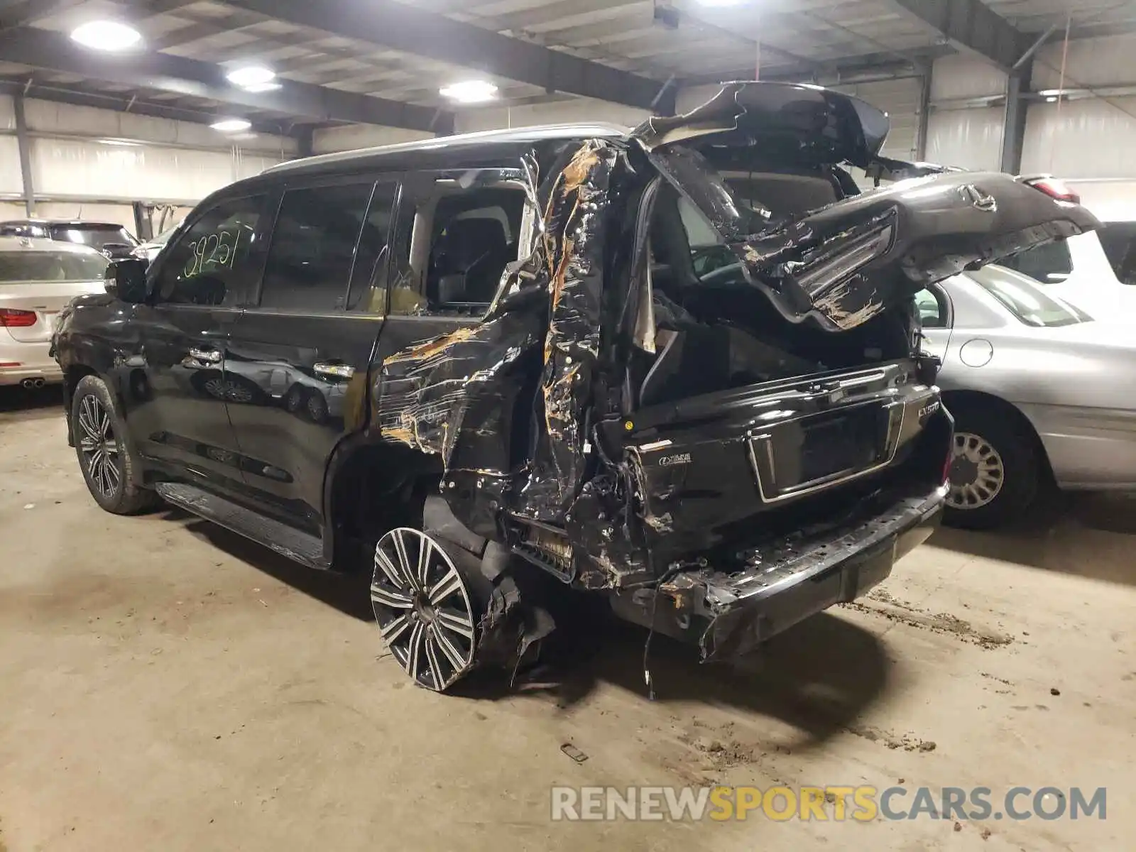 3 Photograph of a damaged car JTJHY7AX8K4283434 LEXUS LX570 2019