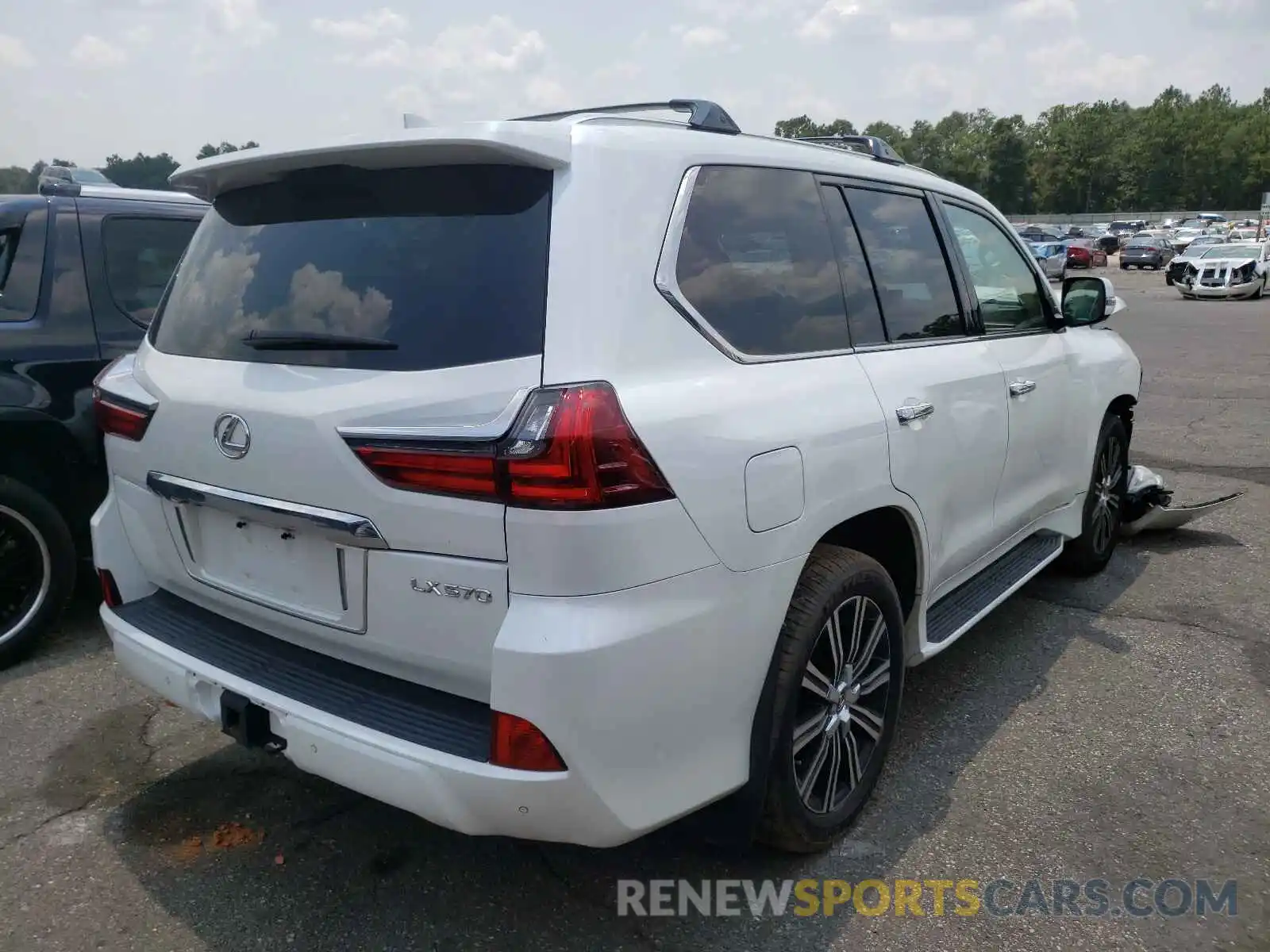 4 Photograph of a damaged car JTJHY7AX8K4284244 LEXUS LX570 2019