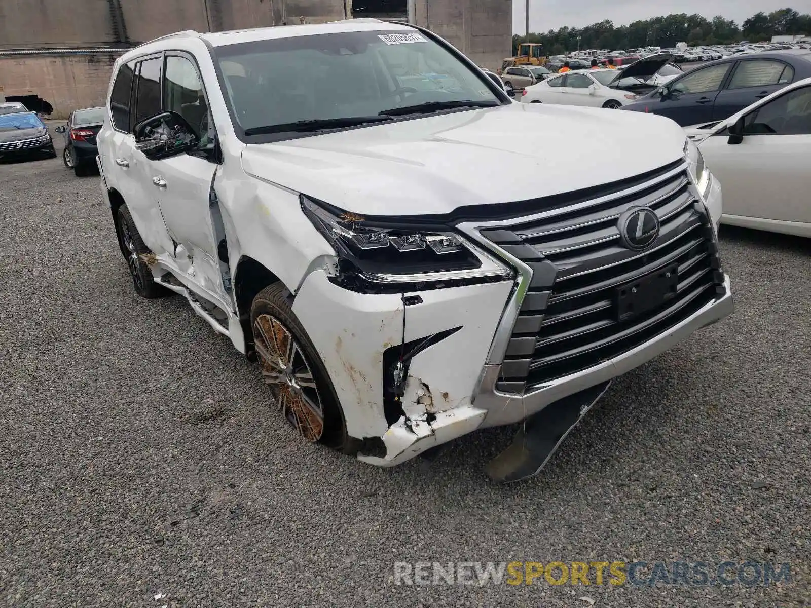 1 Photograph of a damaged car JTJHY7AX8K4298158 LEXUS LX570 2019