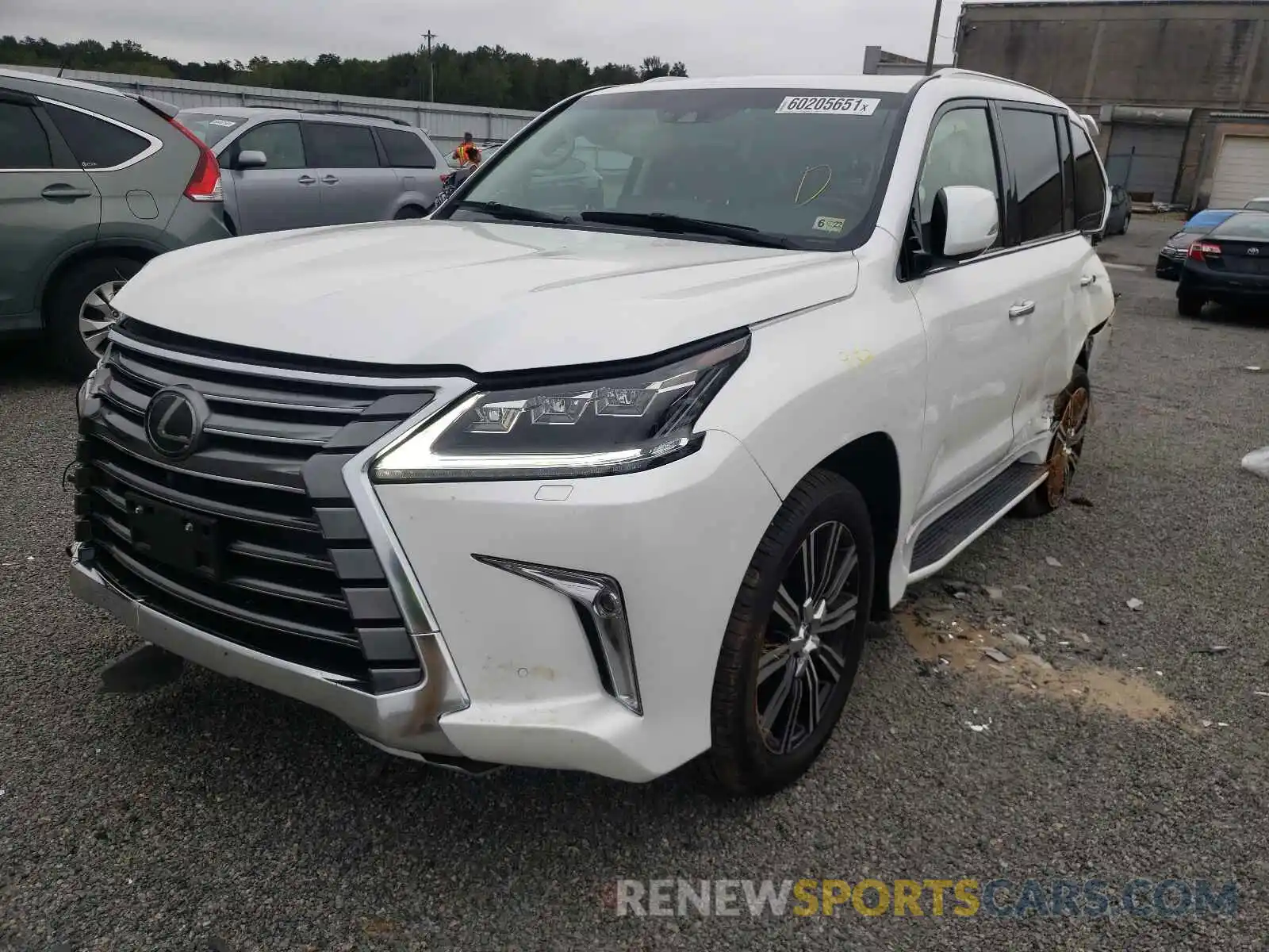 2 Photograph of a damaged car JTJHY7AX8K4298158 LEXUS LX570 2019