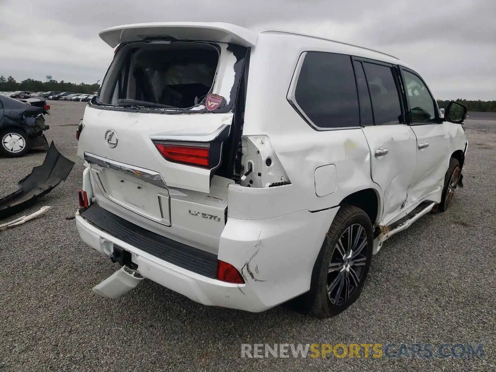 4 Photograph of a damaged car JTJHY7AX8K4298158 LEXUS LX570 2019