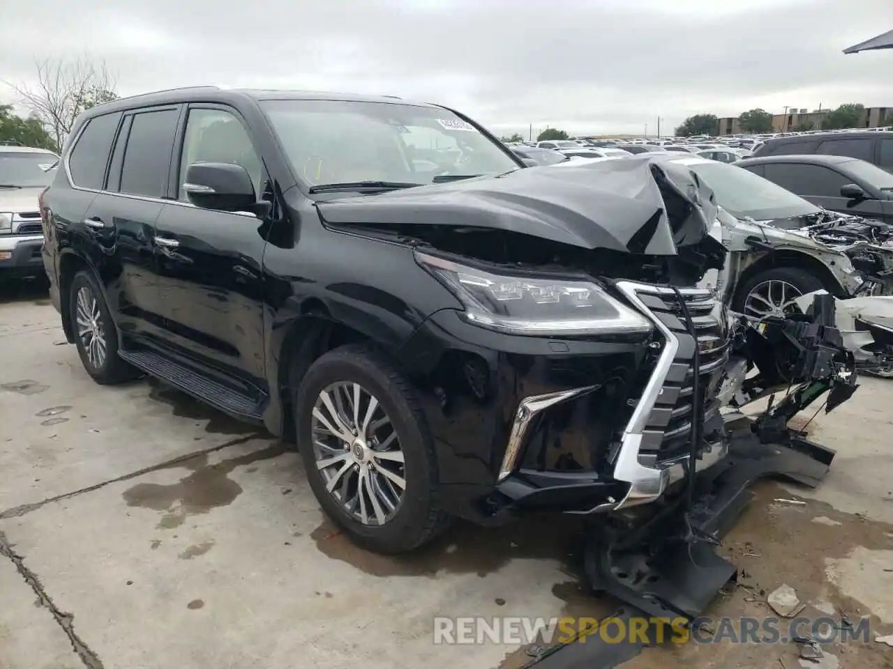 1 Photograph of a damaged car JTJHY7AX8K4307635 LEXUS LX570 2019