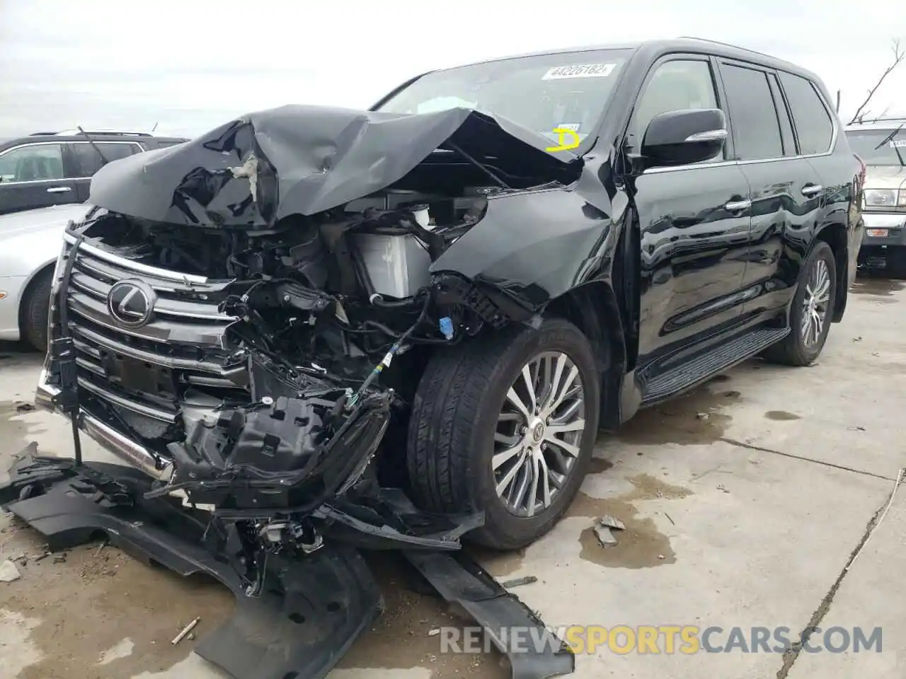 2 Photograph of a damaged car JTJHY7AX8K4307635 LEXUS LX570 2019