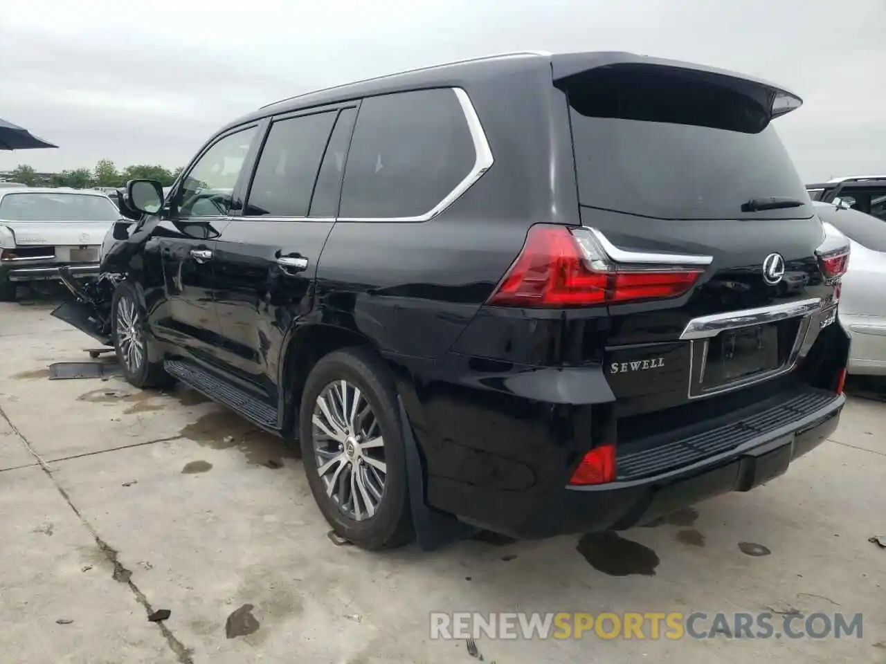 3 Photograph of a damaged car JTJHY7AX8K4307635 LEXUS LX570 2019