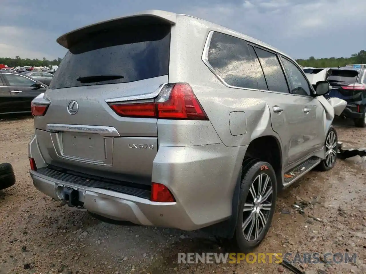 4 Фотография поврежденного автомобиля JTJHY7AXXK4290756 LEXUS LX570 2019