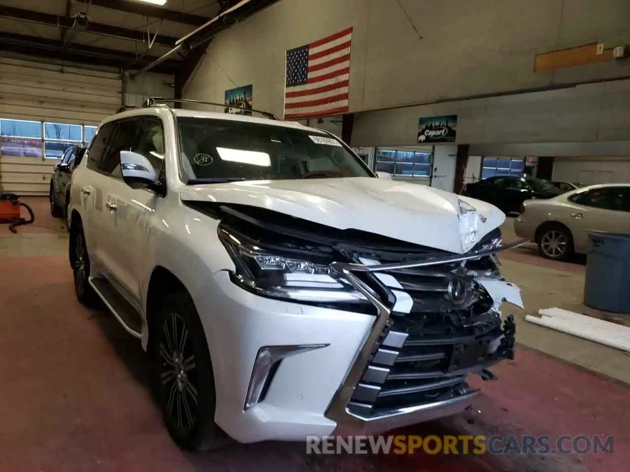 1 Photograph of a damaged car JTJHY7AXXK4294080 LEXUS LX570 2019