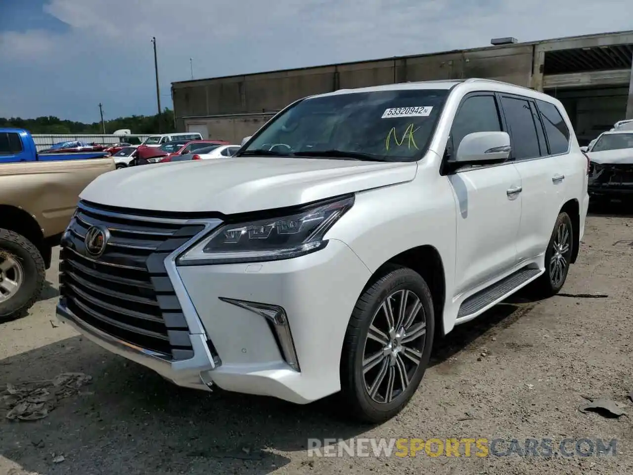 2 Photograph of a damaged car JTJDY7AX1L4312353 LEXUS LX570 2020