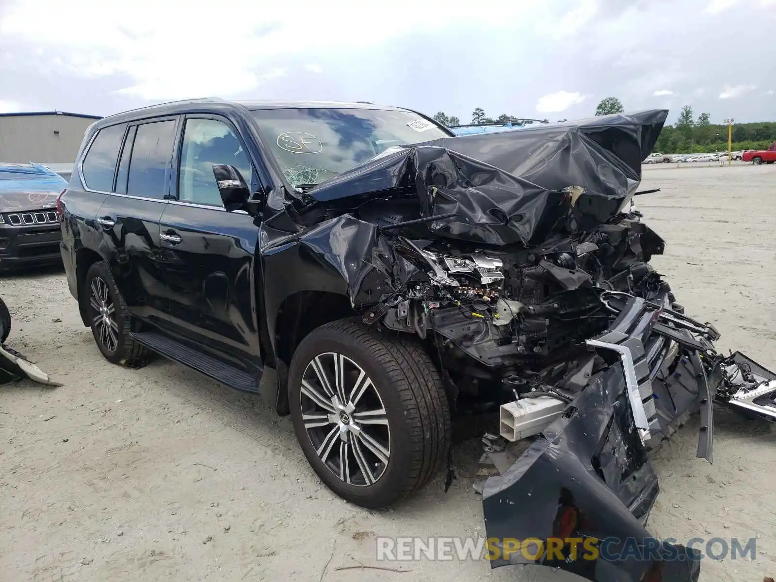 1 Photograph of a damaged car JTJDY7AX1L4315561 LEXUS LX570 2020