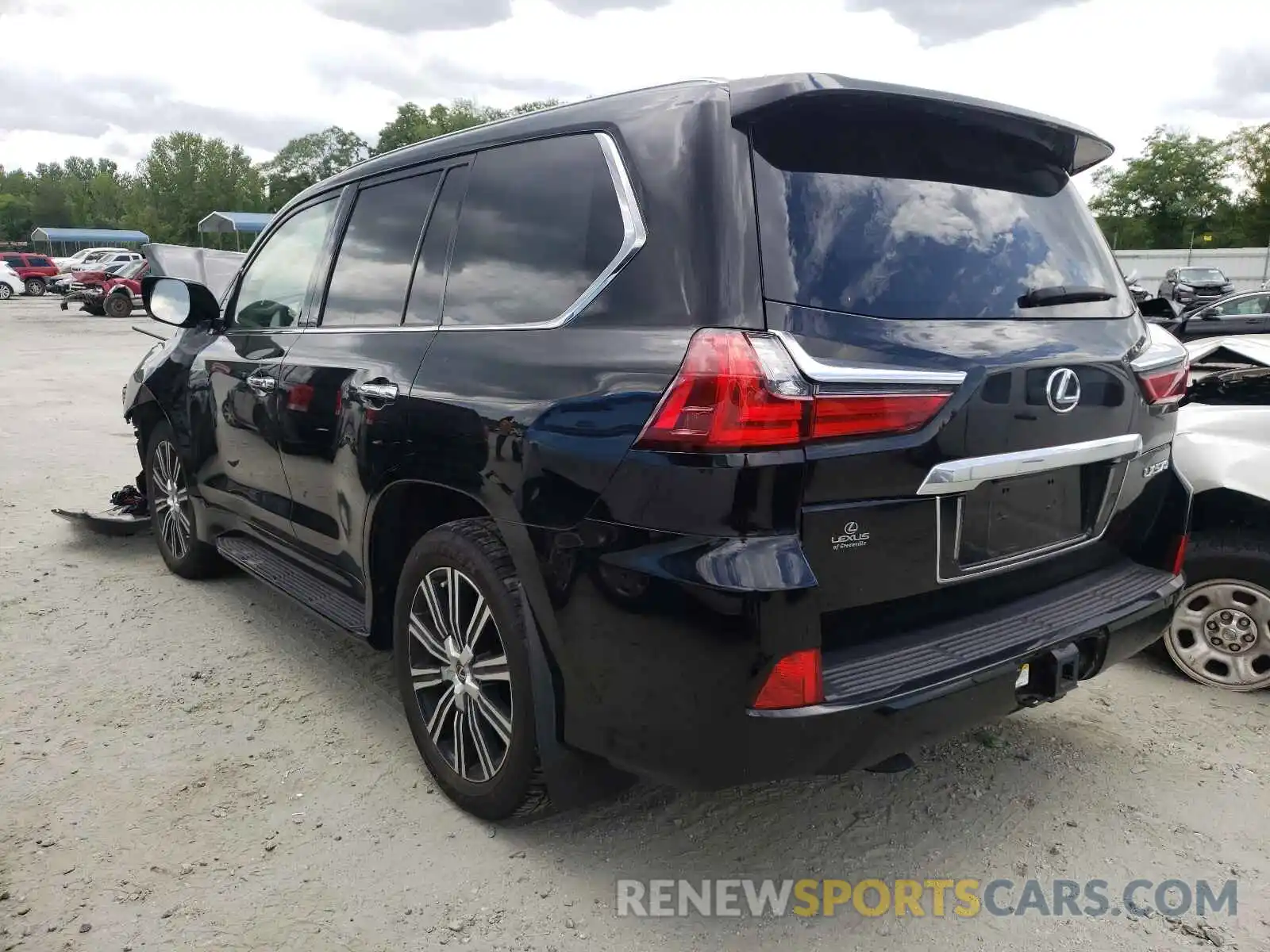 3 Photograph of a damaged car JTJDY7AX1L4315561 LEXUS LX570 2020