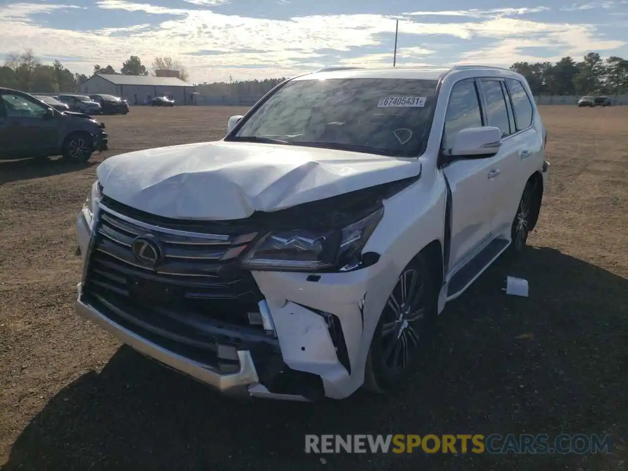 2 Photograph of a damaged car JTJDY7AX2L4317139 LEXUS LX570 2020