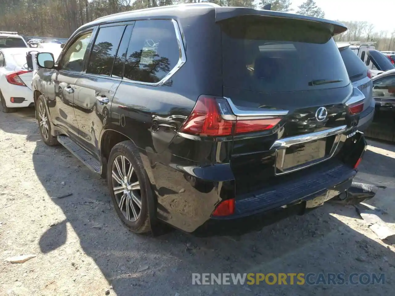 3 Photograph of a damaged car JTJDY7AX4L4319409 LEXUS LX570 2020