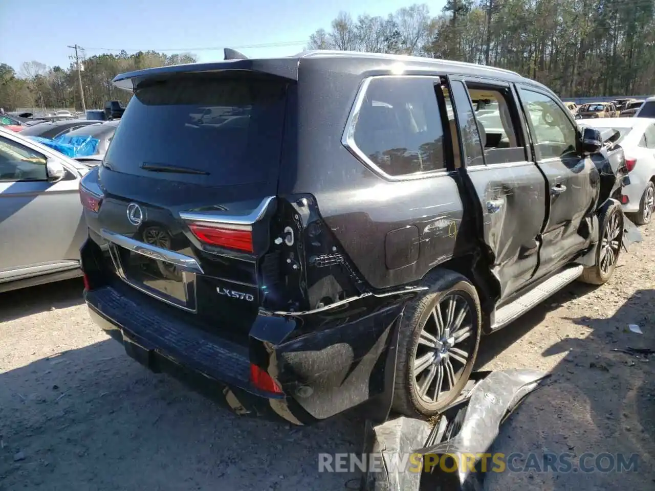 4 Photograph of a damaged car JTJDY7AX4L4319409 LEXUS LX570 2020