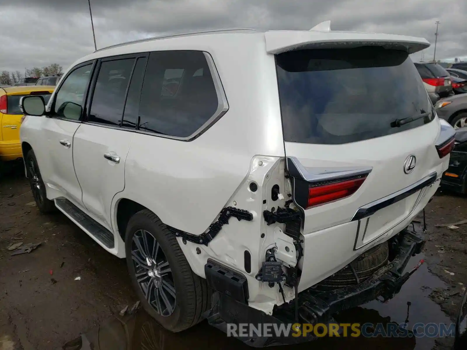 3 Photograph of a damaged car JTJDY7AX5L4312601 LEXUS LX570 2020