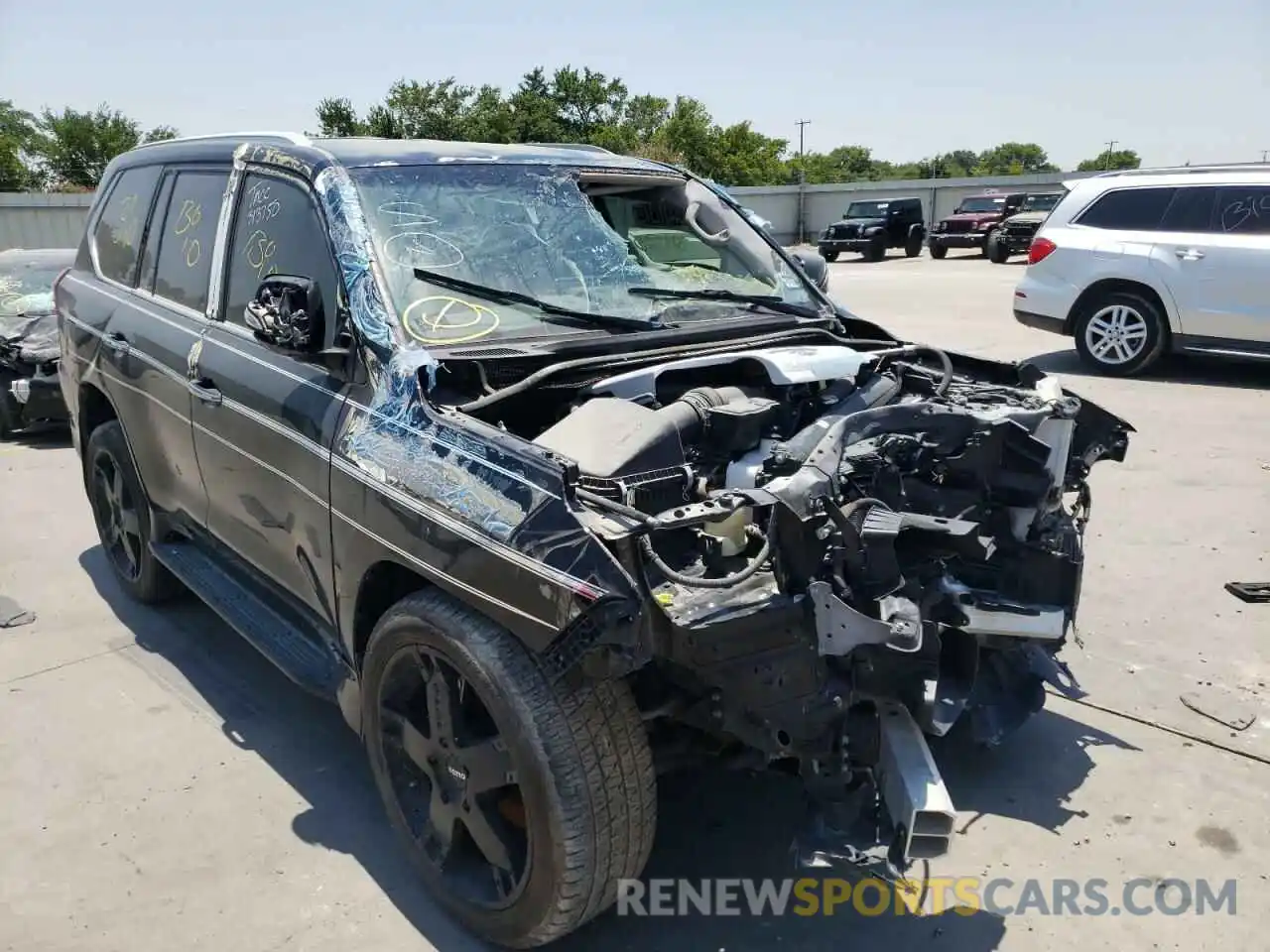 1 Photograph of a damaged car JTJDY7AX5L4313750 LEXUS LX570 2020