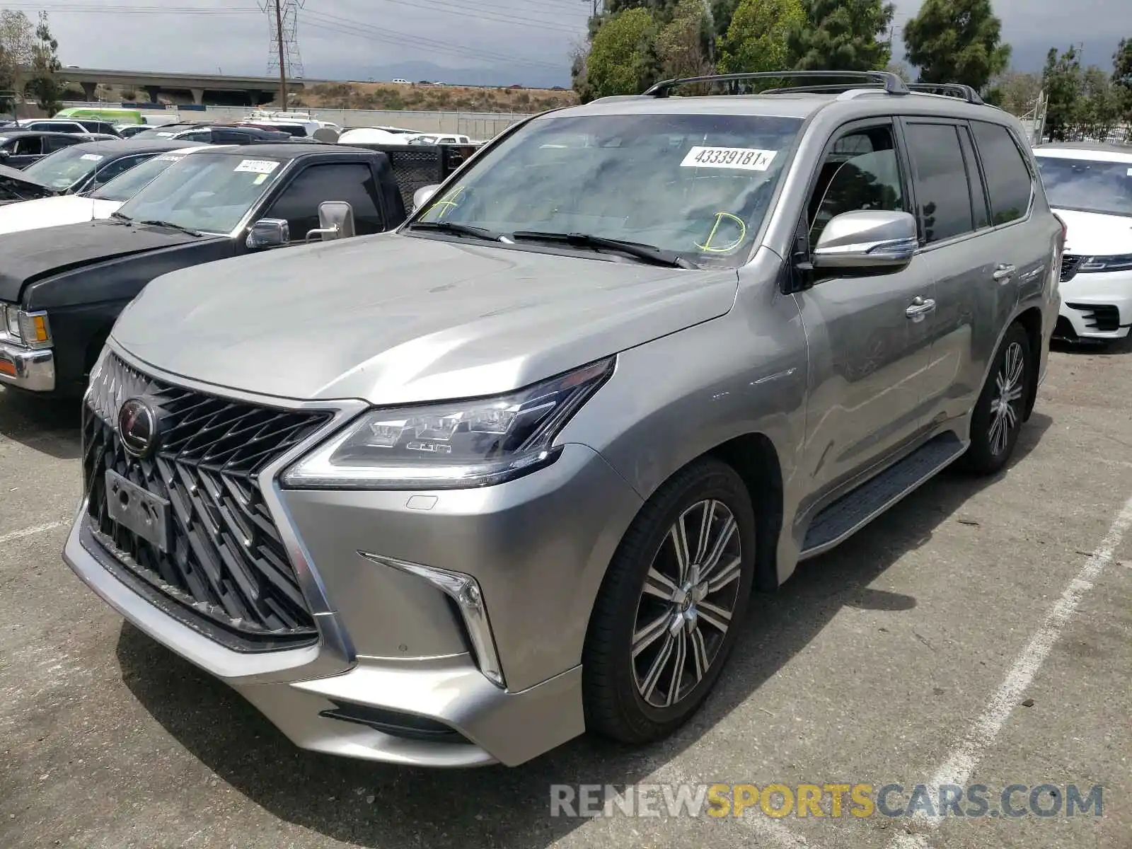 2 Photograph of a damaged car JTJDY7AX6L4317516 LEXUS LX570 2020