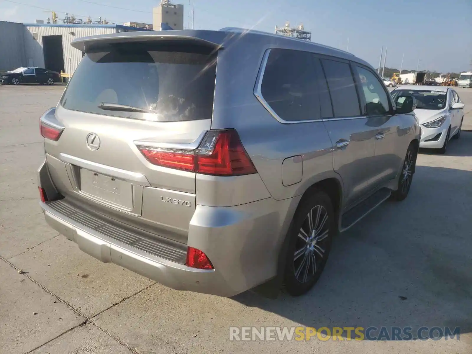 4 Фотография поврежденного автомобиля JTJDY7AX6L4320853 LEXUS LX570 2020