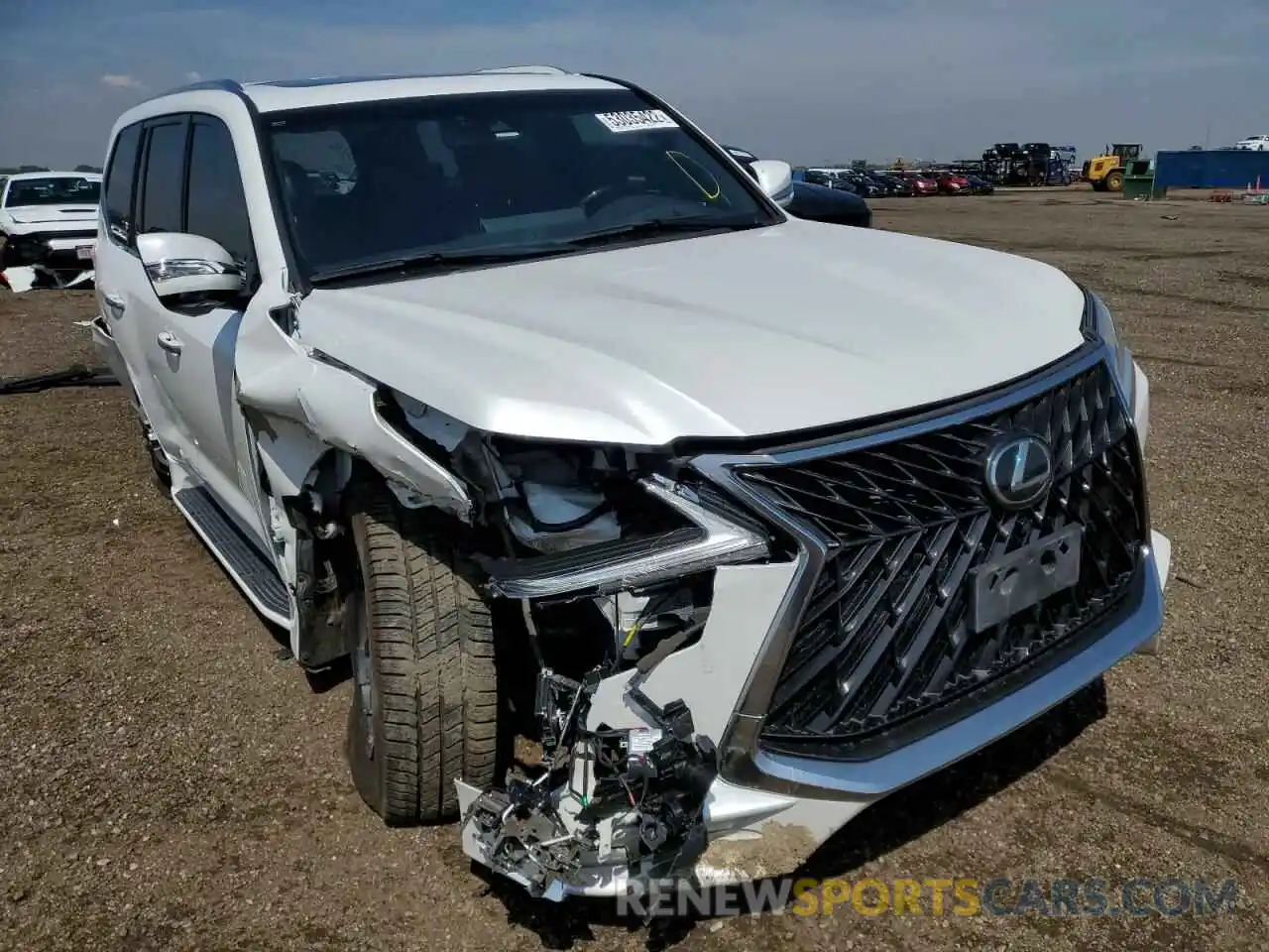 1 Photograph of a damaged car JTJDY7AX6L4328502 LEXUS LX570 2020