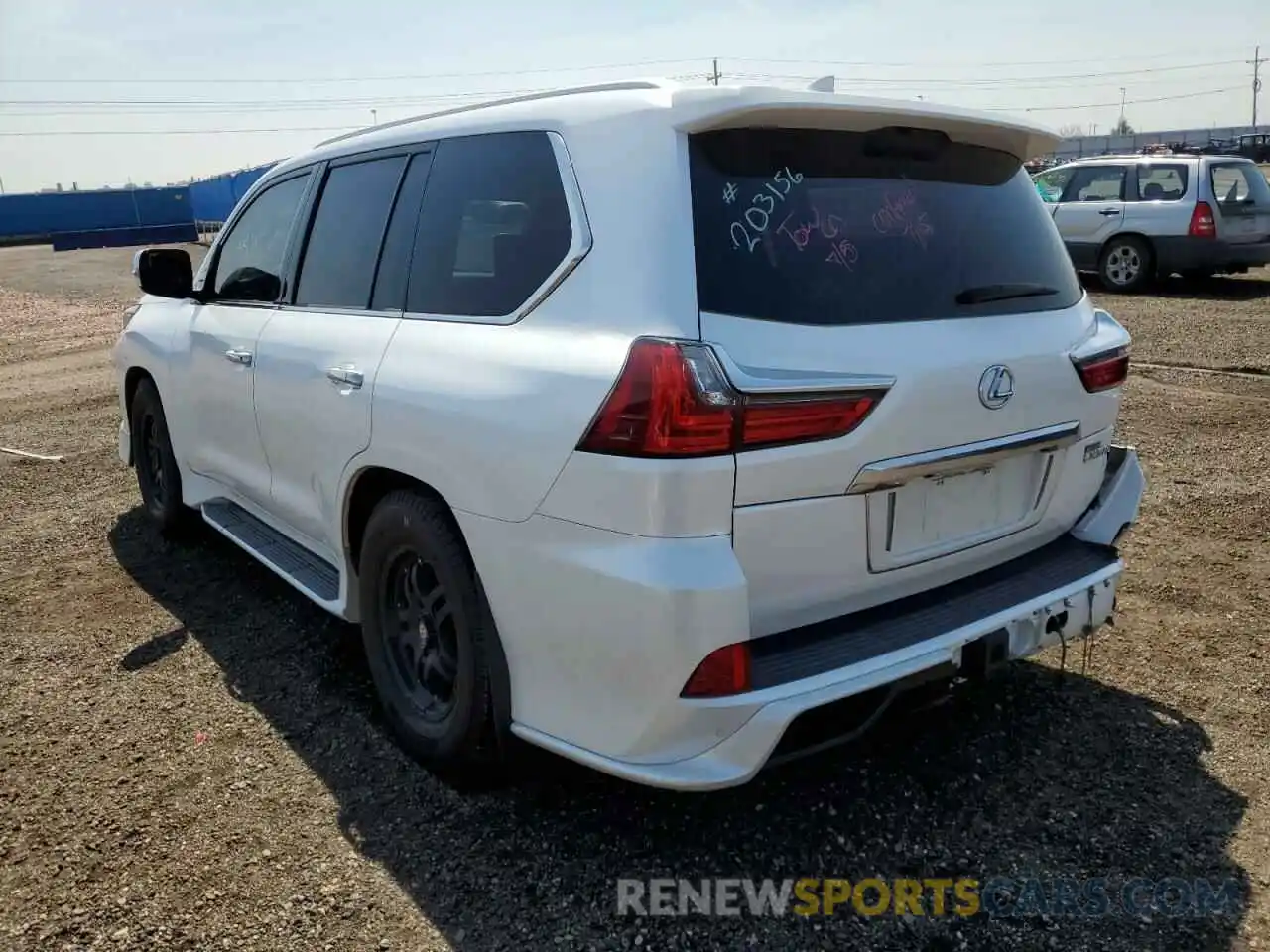 3 Photograph of a damaged car JTJDY7AX6L4328502 LEXUS LX570 2020