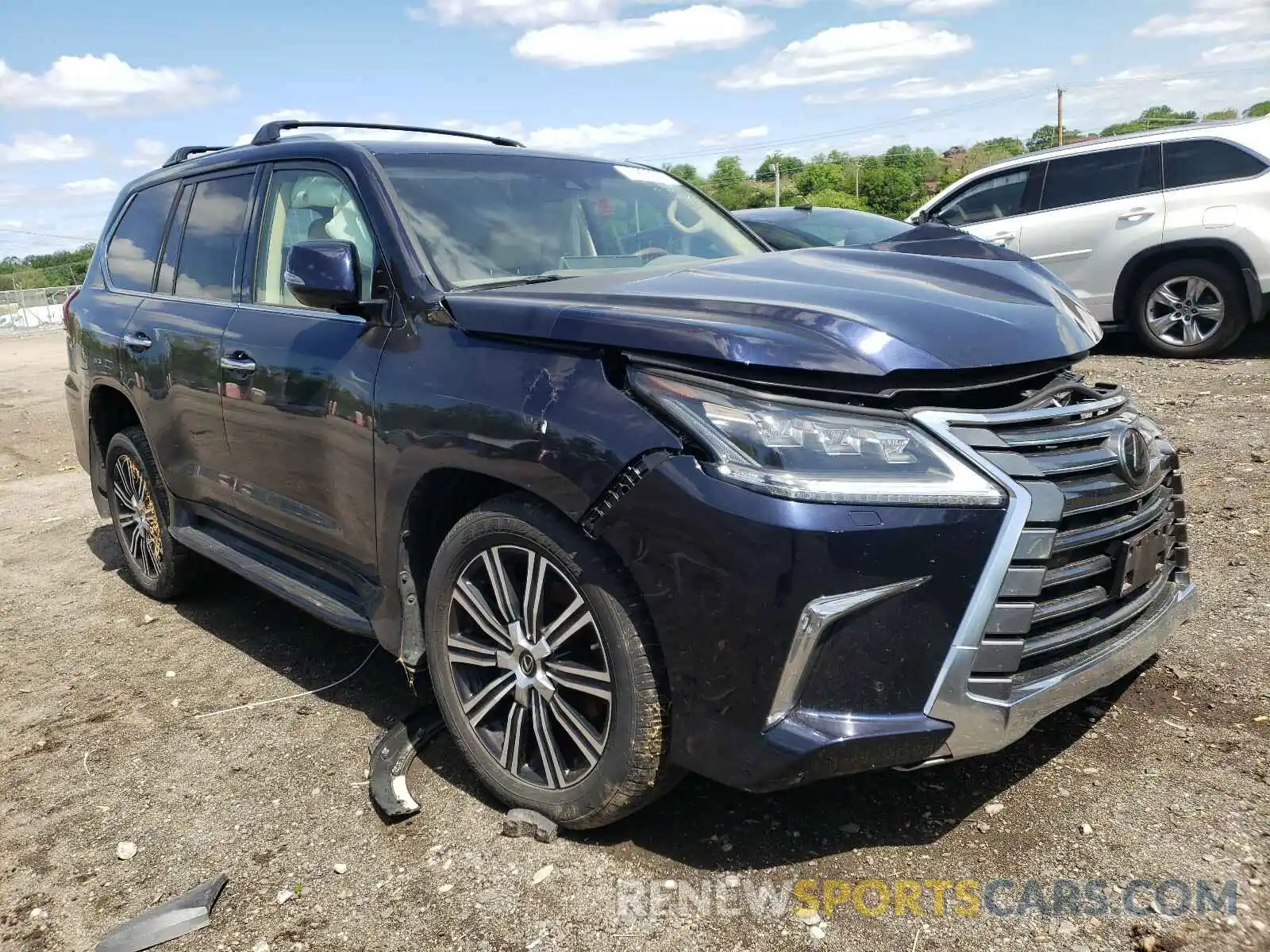 1 Photograph of a damaged car JTJDY7AXXL4318796 LEXUS LX570 2020