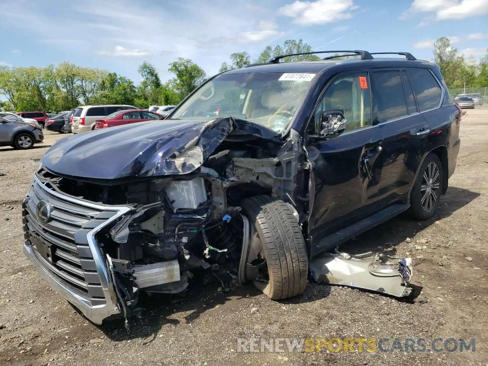 2 Photograph of a damaged car JTJDY7AXXL4318796 LEXUS LX570 2020