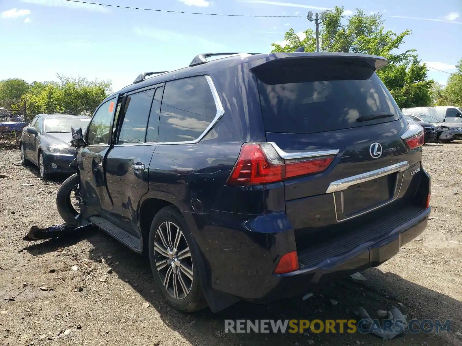 3 Photograph of a damaged car JTJDY7AXXL4318796 LEXUS LX570 2020