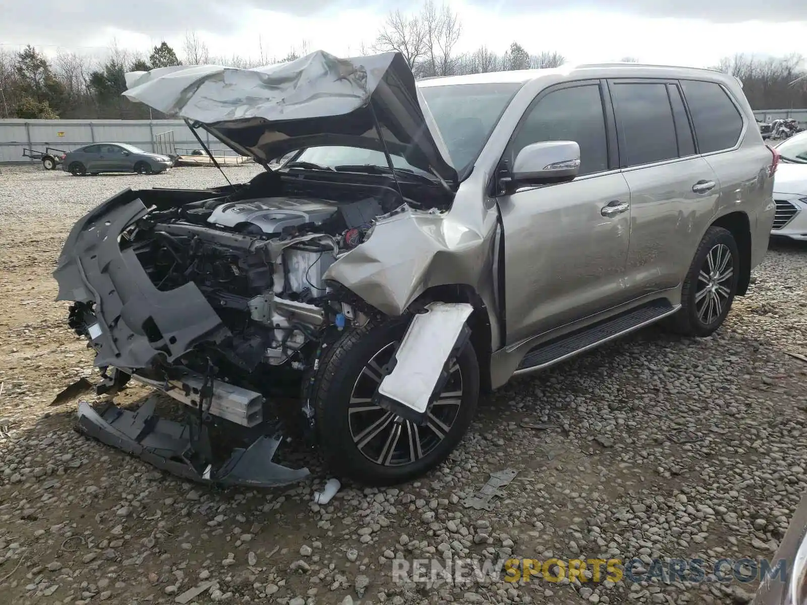 2 Фотография поврежденного автомобиля JTJFY7AX1L4323541 LEXUS LX570 2020