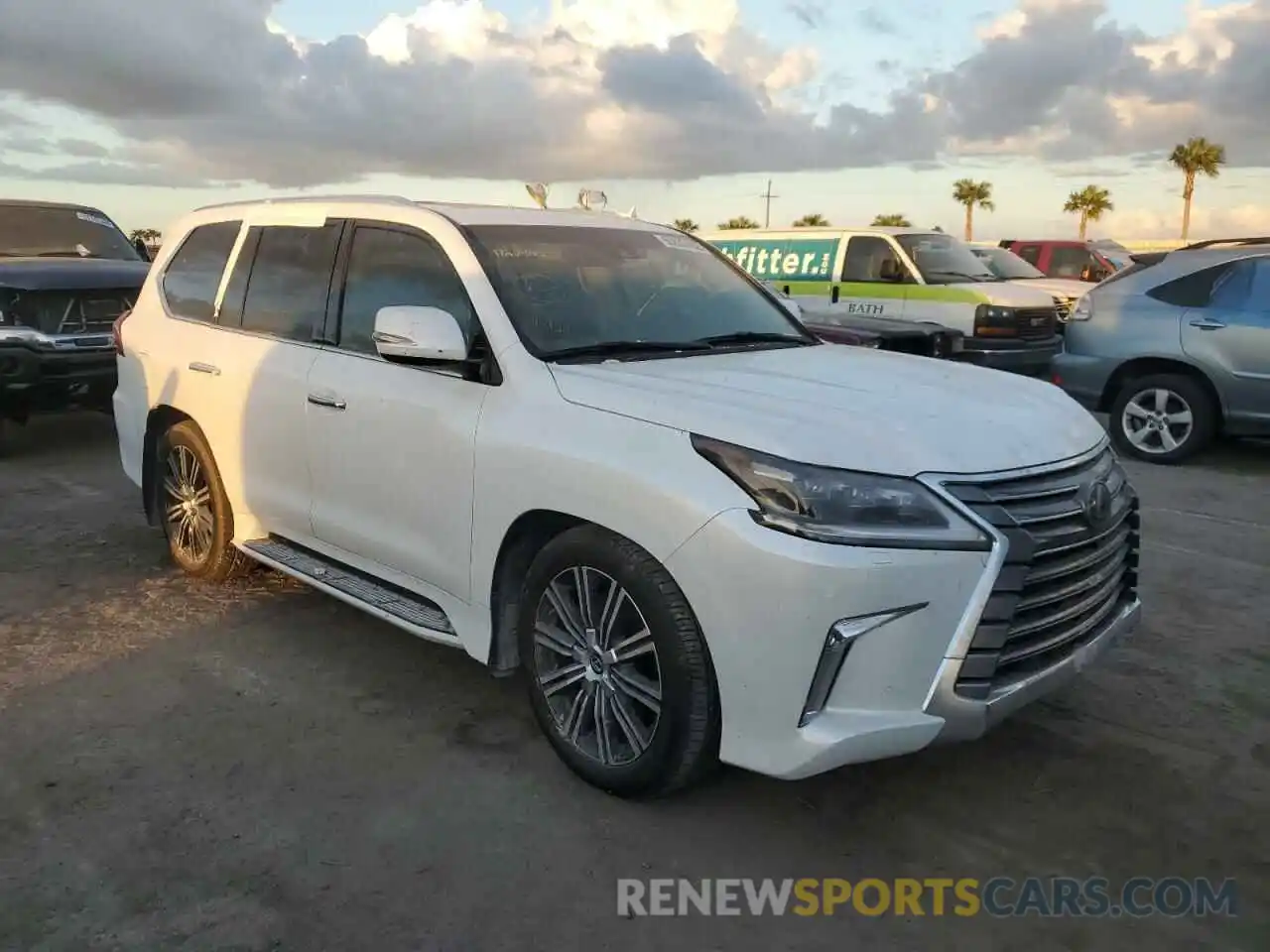 1 Фотография поврежденного автомобиля JTJFY7AX4L4313621 LEXUS LX570 2020